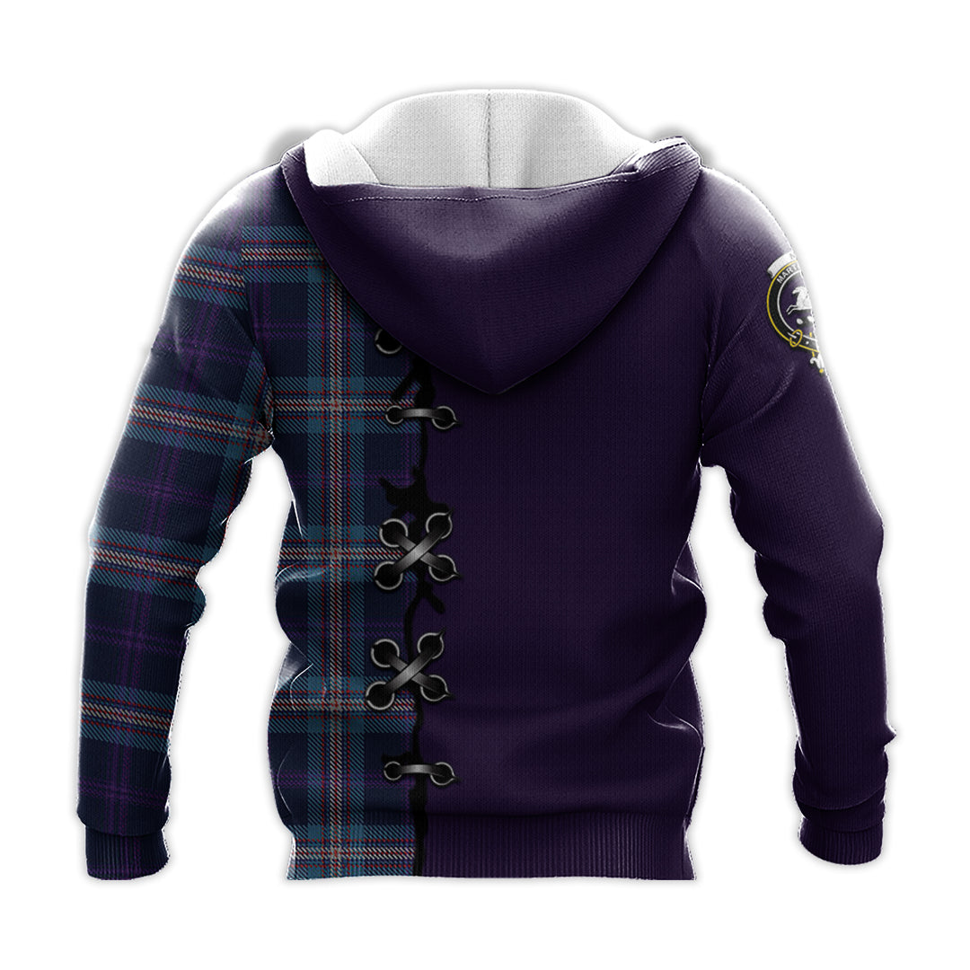 Nevoy Tartan Hoodie - Lion Rampant And Celtic Thistle Style