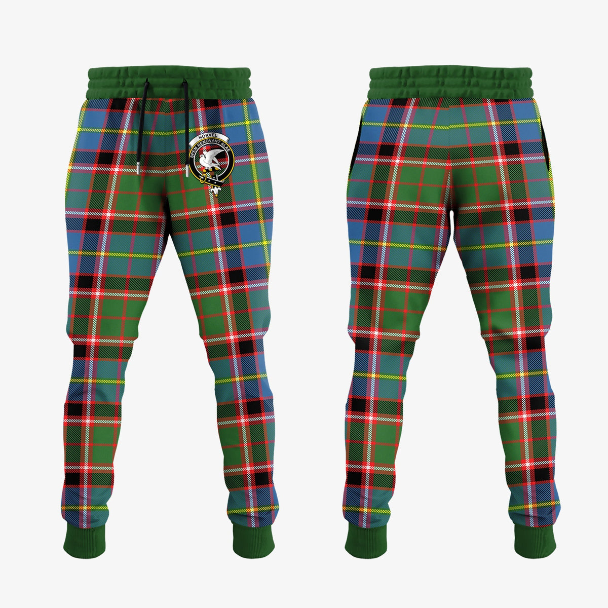 Norvel Tartan Crest Jogger Sweatpants