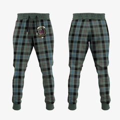 Ogilvie (Ogilvy) Hunting Tartan Crest Jogger Sweatpants