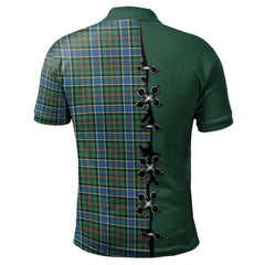 Ogilvie (Ogilvy) Hunting Ancient Tartan Polo Shirt - Lion Rampant And Celtic Thistle Style