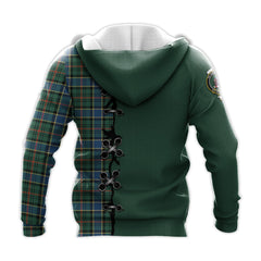 Ogilvie (Ogilvy) Hunting Ancient Tartan Hoodie - Lion Rampant And Celtic Thistle Style