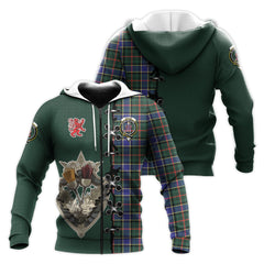 Ogilvie (Ogilvy) Hunting Modern Tartan Hoodie - Lion Rampant And Celtic Thistle Style