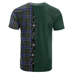 Ogilvie (Ogilvy) Hunting Modern Tartan T-shirt - Lion Rampant And Celtic Thistle Style