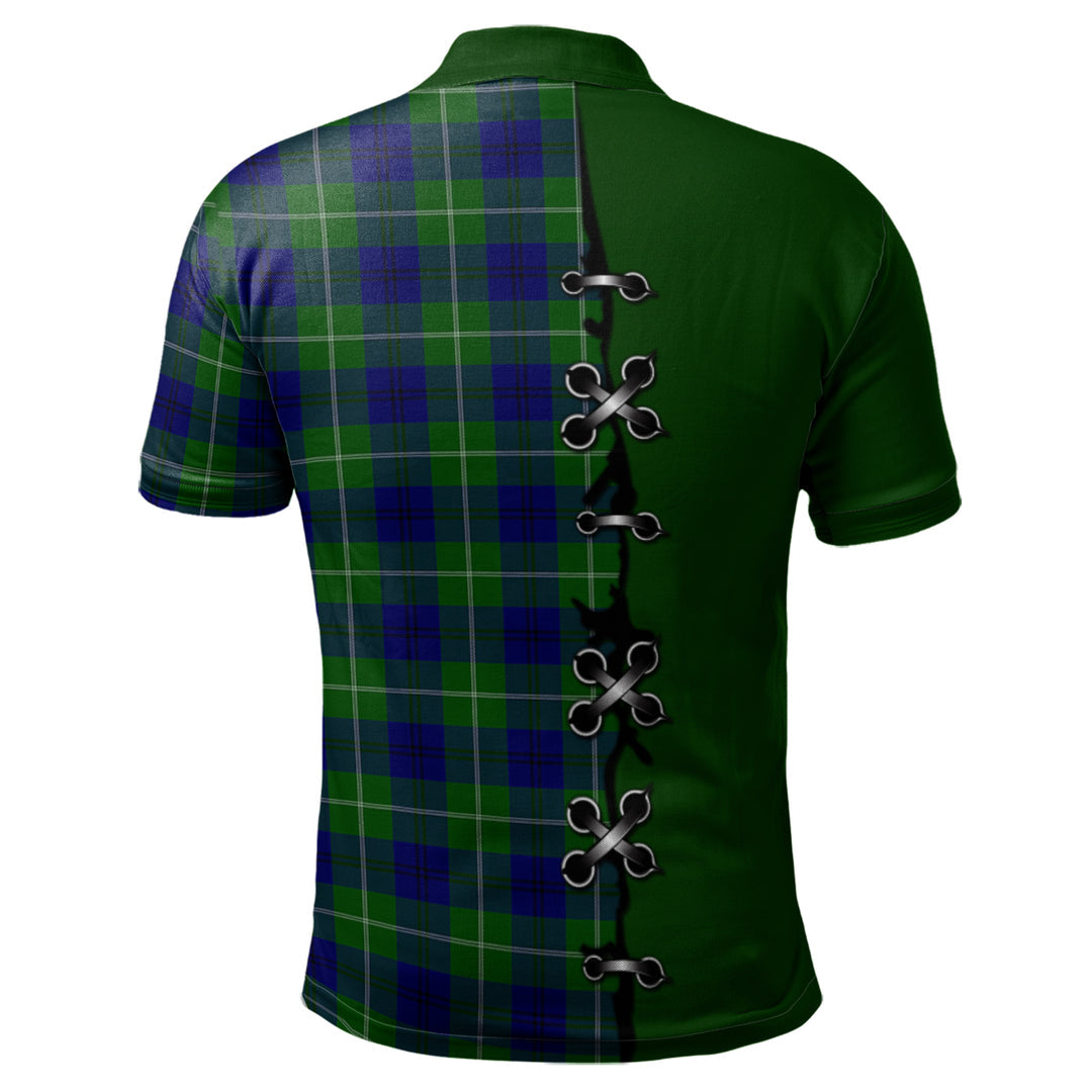 Oliphant Modern Tartan Polo Shirt - Lion Rampant And Celtic Thistle Style