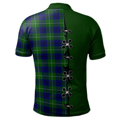 Oliphant Modern Tartan Polo Shirt - Lion Rampant And Celtic Thistle Style