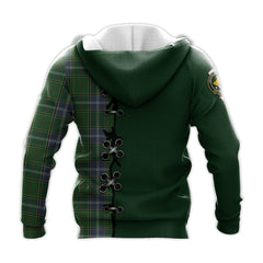 Pringle Tartan Hoodie - Lion Rampant And Celtic Thistle Style