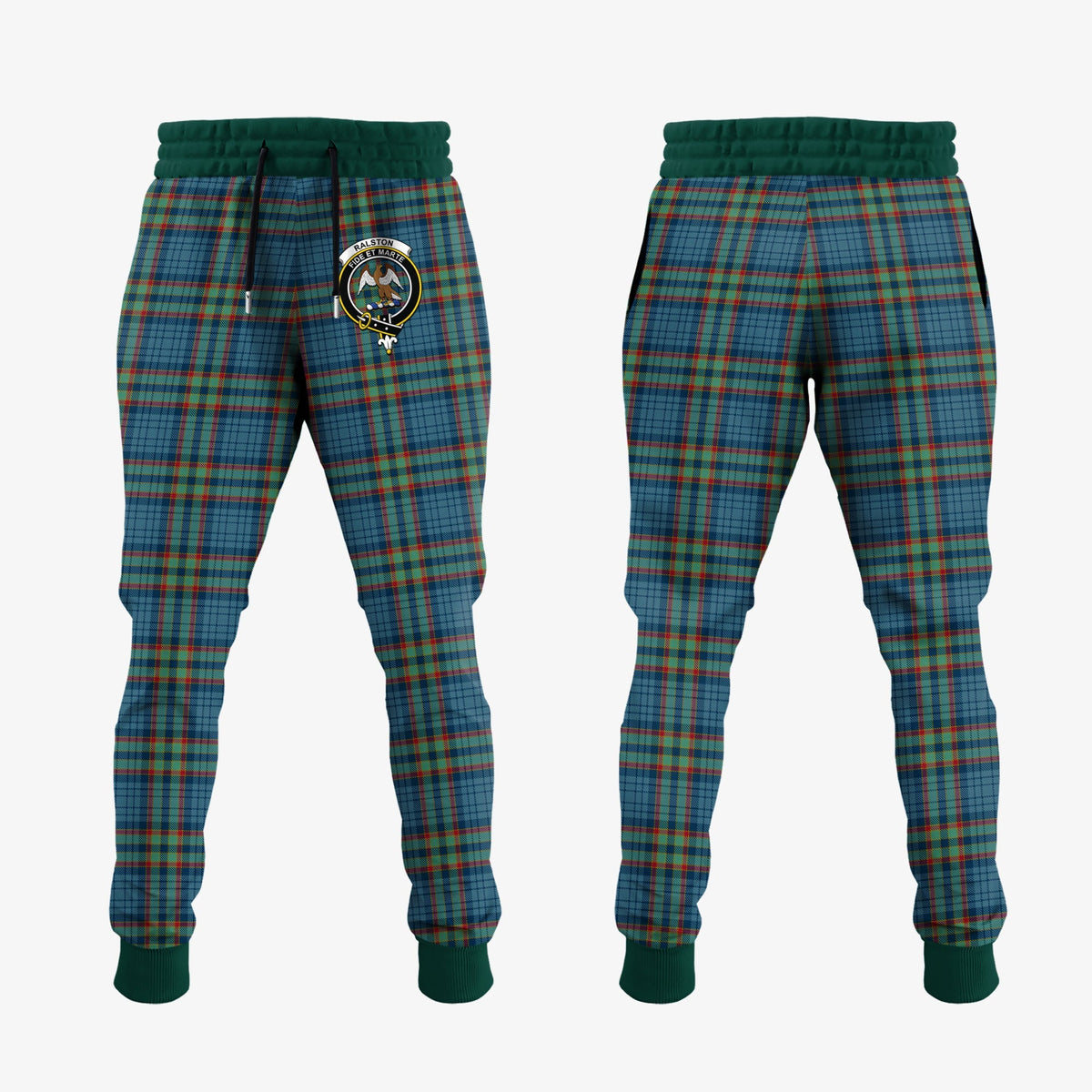 Ralston UK Tartan Crest Jogger Sweatpants