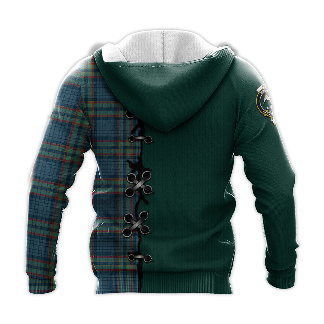 Ralston UK Tartan Hoodie - Lion Rampant And Celtic Thistle Style