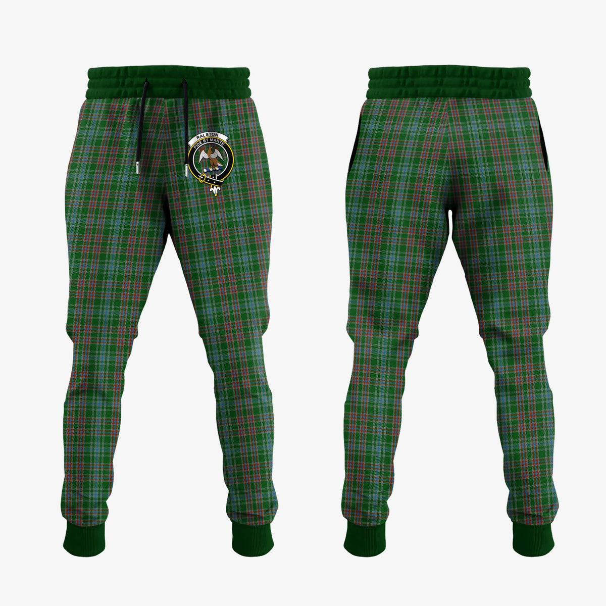 Ralston USA Tartan Crest Jogger Sweatpants