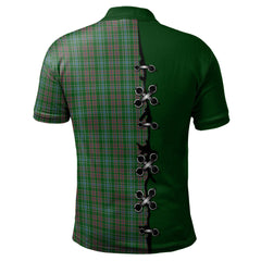 Ralston USA Tartan Polo Shirt - Lion Rampant And Celtic Thistle Style