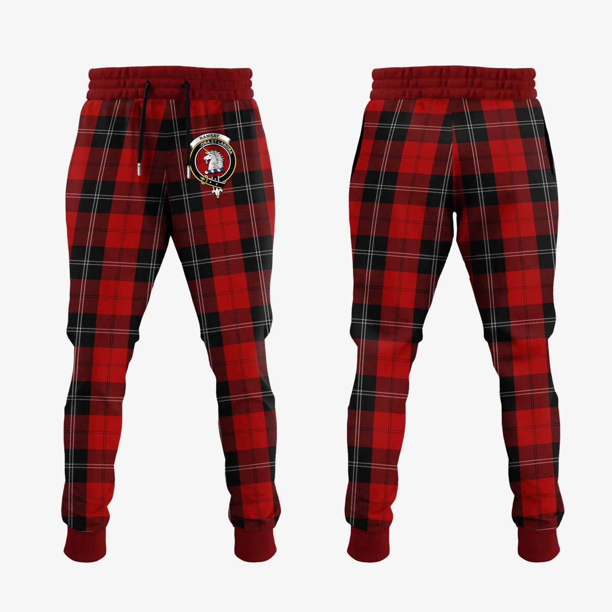 Ramsay Tartan Crest Jogger Sweatpants