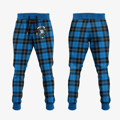 Ramsay Blue Ancient Tartan Crest Jogger Sweatpants