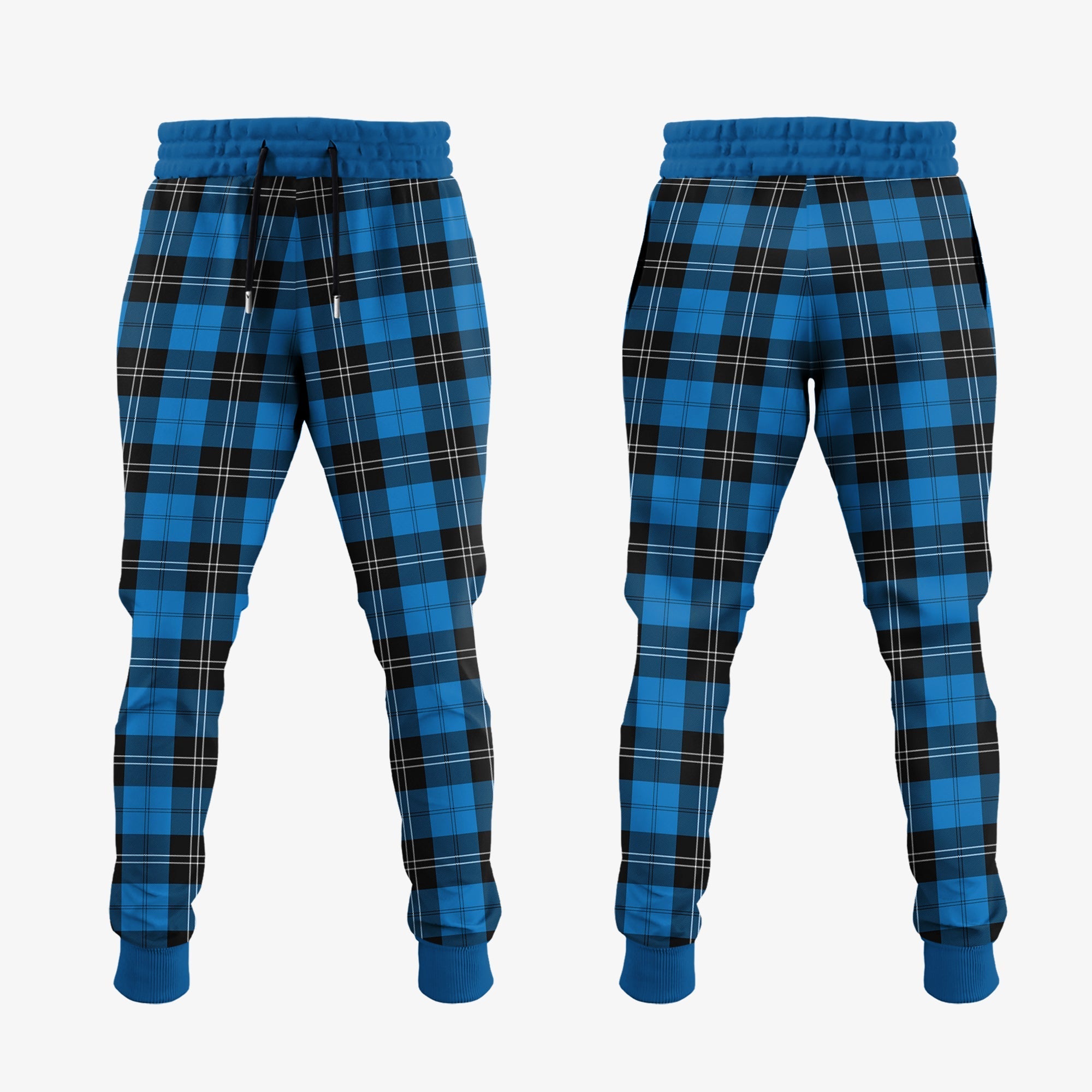 Ramsay Blue Ancient Tartan Crest Jogger Sweatpants