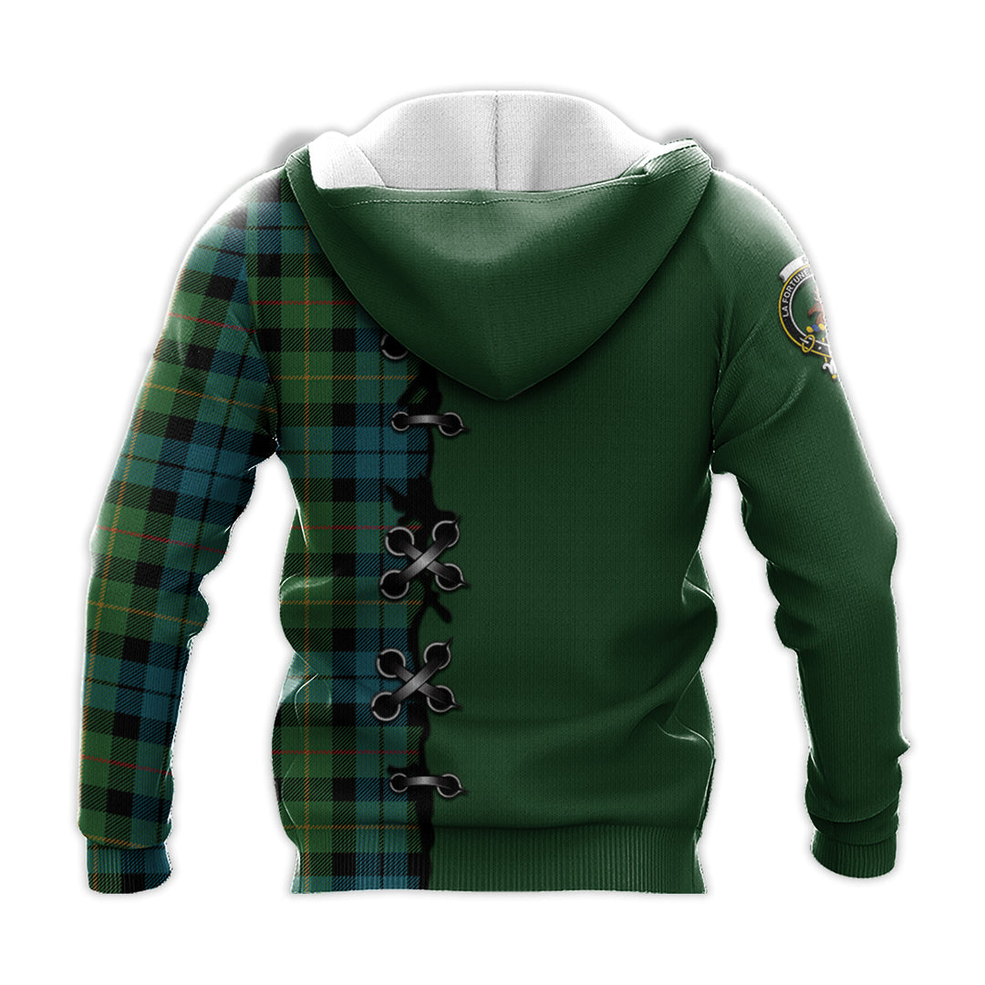 Rollo Ancient Tartan Hoodie - Lion Rampant And Celtic Thistle Style