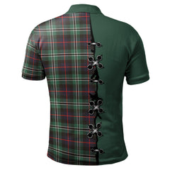 Rollo Hunting Tartan Polo Shirt - Lion Rampant And Celtic Thistle Style