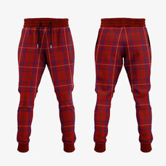 Rose Tartan Crest Jogger Sweatpants