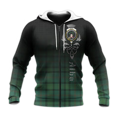 Ross Hunting Ancient Tartan Hoodie - Alba Celtic Style