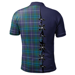 Sandilands Tartan Polo Shirt - Lion Rampant And Celtic Thistle Style