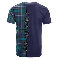 Sandilands Tartan T-shirt - Lion Rampant And Celtic Thistle Style