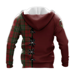 Scott Tartan Hoodie - Lion Rampant And Celtic Thistle Style