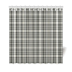 Scott Black & White Ancient Tartan Shower Curtain