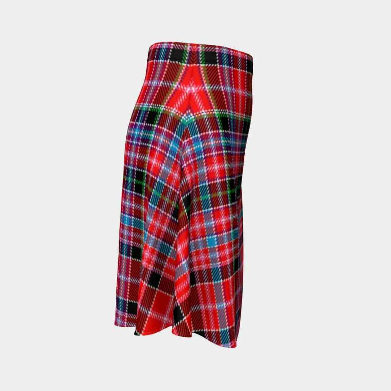 Aberdeen District Tartan Flared Skirt