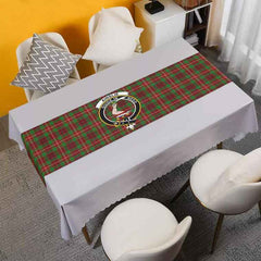 Ainslie Tartan Crest Table Runner - Cotton table runner