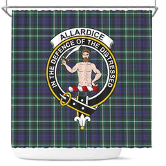 Allardice Tartan Crest Shower Curtain