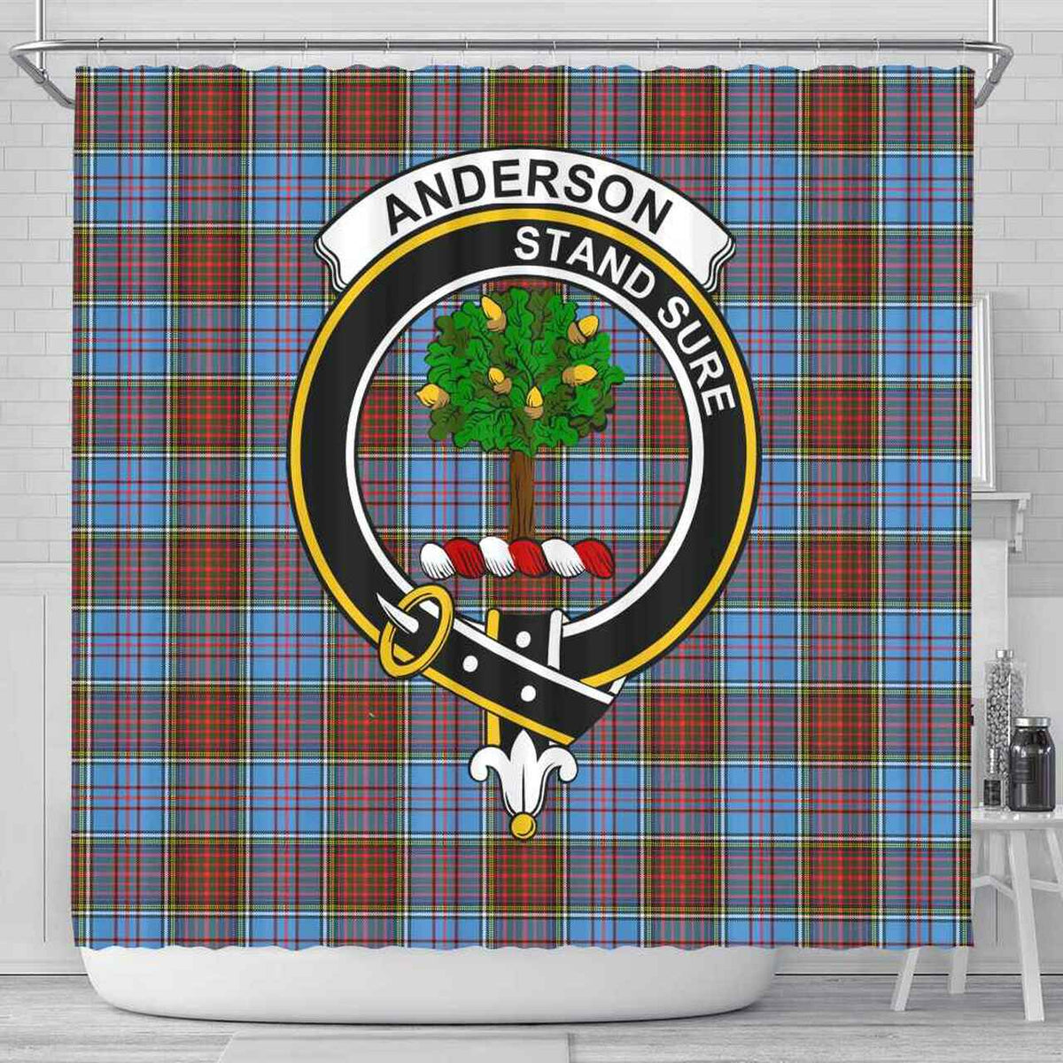 Anderson Tartan Crest Shower Curtain