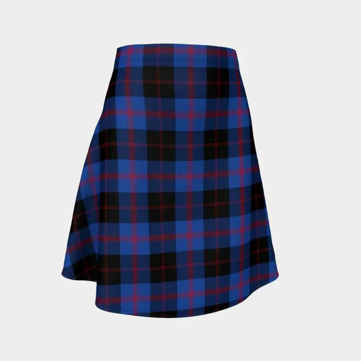 Angus Modern Tartan Flared Skirt
