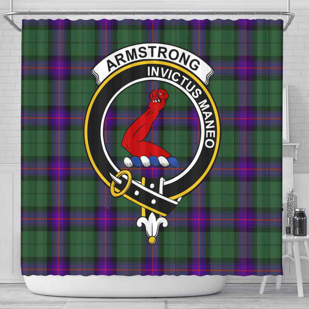 Armstrong Tartan Crest Shower Curtain