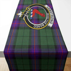 Armstrong Tartan Crest Table Runner - Cotton table runner