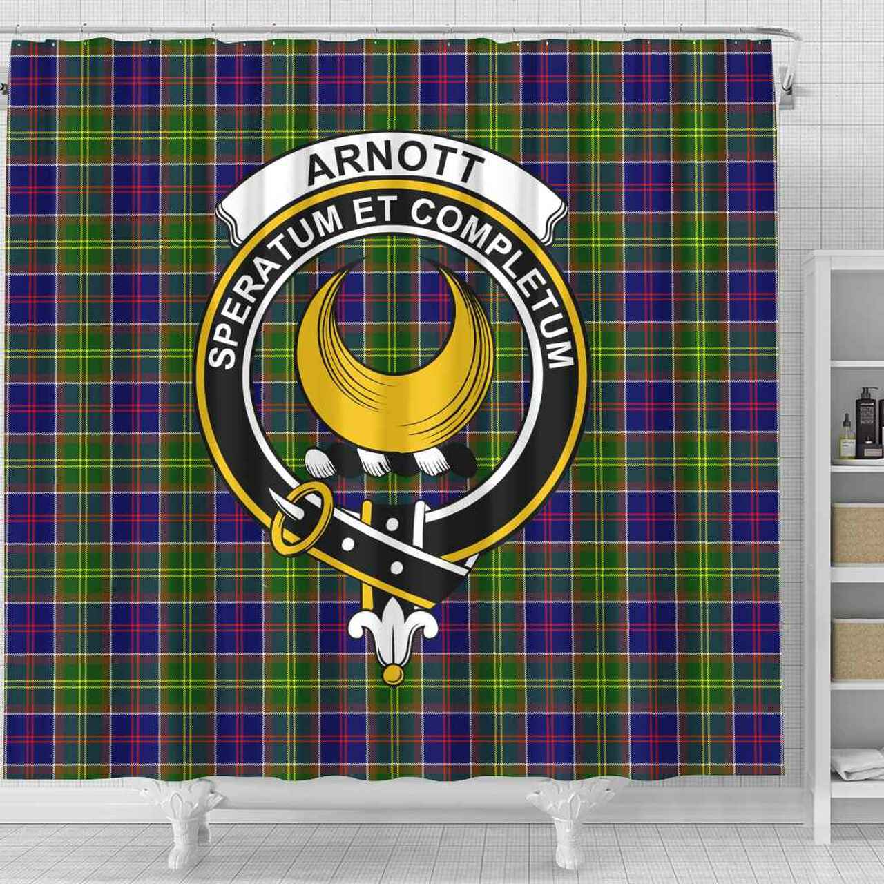 Arnott Tartan Crest Shower Curtain