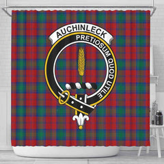 Auchinleck Tartan Crest Shower Curtain