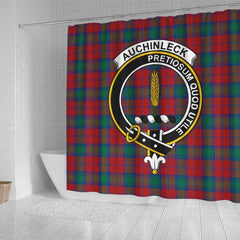 Auchinleck Tartan Crest Shower Curtain