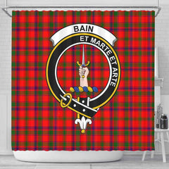 Bain Tartan Crest Shower Curtain