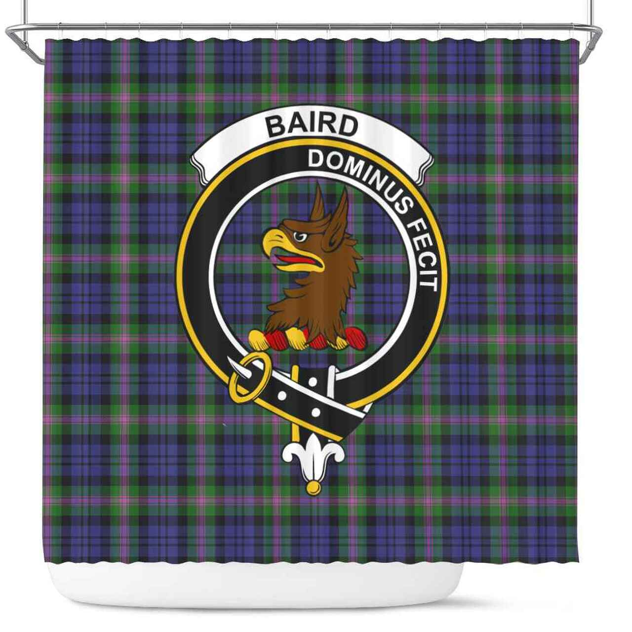 Baird Tartan Crest Shower Curtain