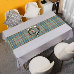 Balfour Tartan Crest Table Runner - Cotton table runner