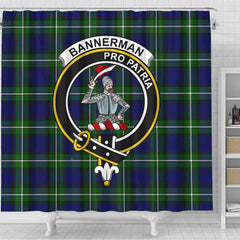 Bannerman Tartan Crest Shower Curtain