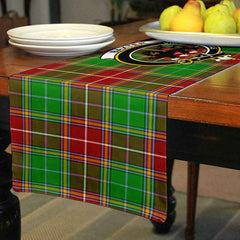 Baxter Tartan Crest Table Runner - Cotton table runner