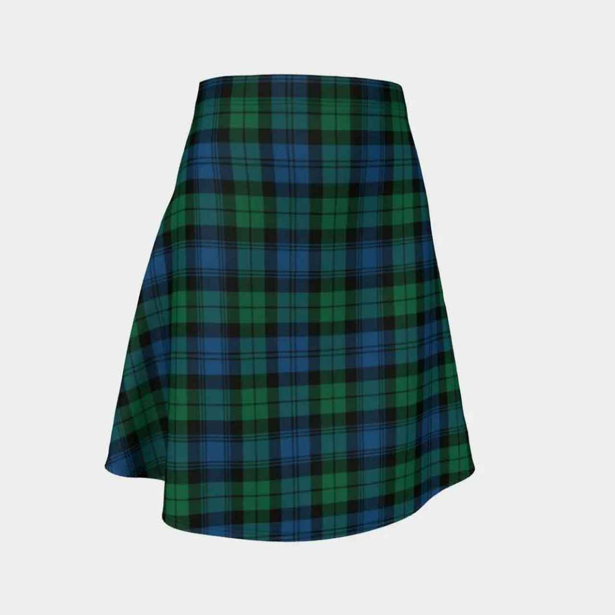 Blackwatch Ancient Tartan Flared Skirt