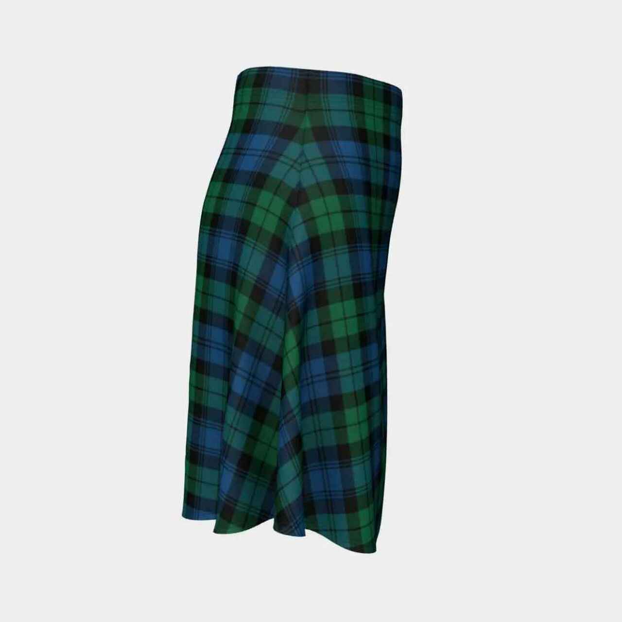 Blackwatch Ancient Tartan Flared Skirt