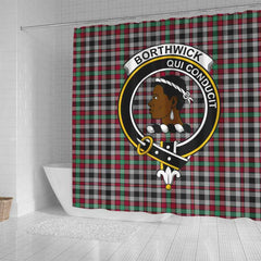 Borthwick Tartan Crest Shower Curtain