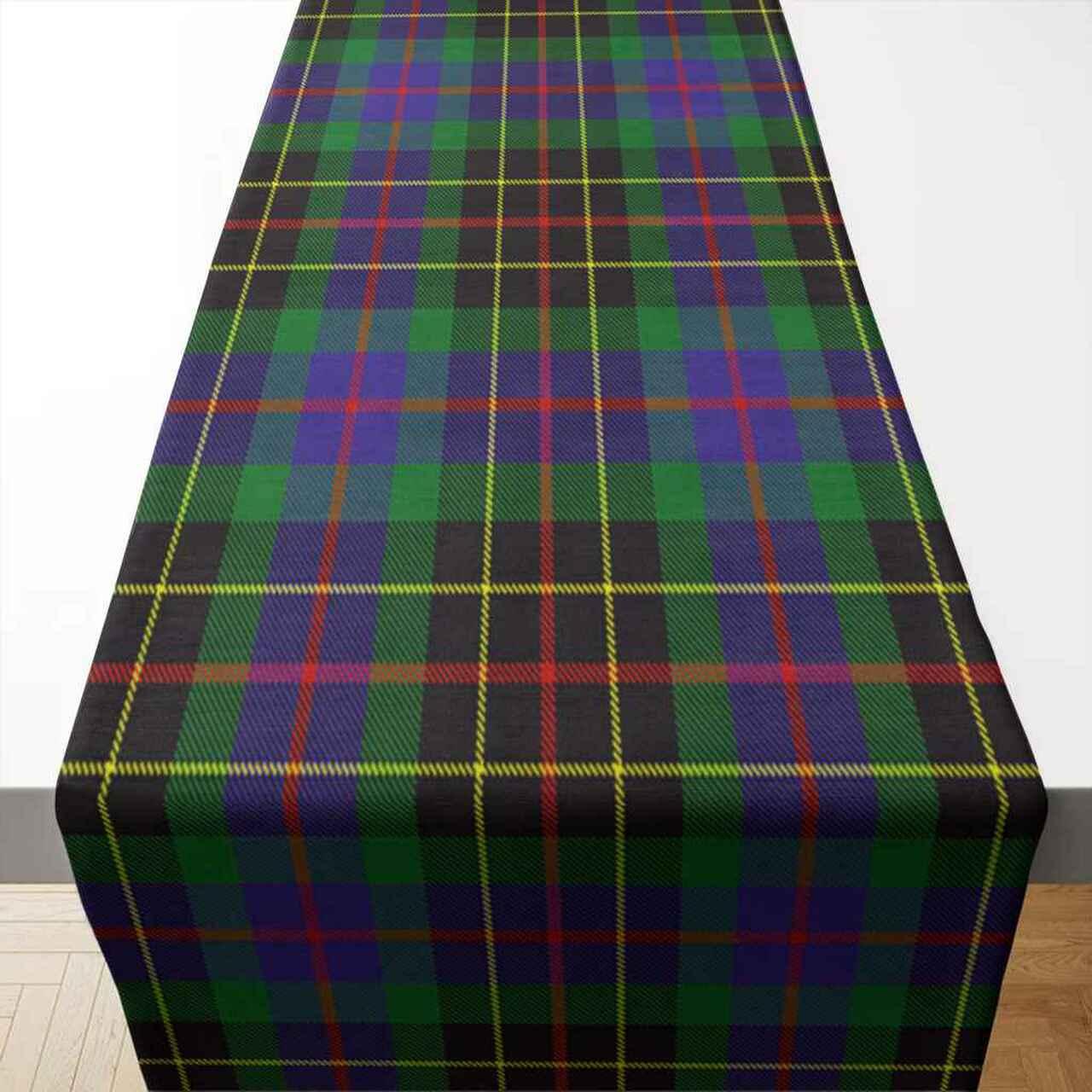 Brodie Hunting Modern Tartan Table Runner - Cotton table runner