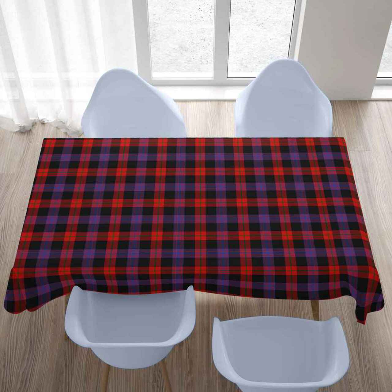 Brown Modern Tartan Tablecloth