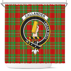 Callander Tartan Crest Shower Curtain