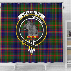 Chalmers Tartan Crest Shower Curtain