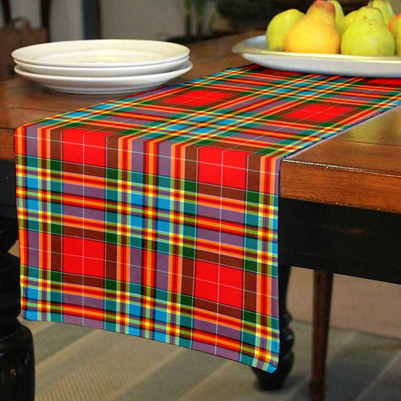 Chattan Tartan Table Runner - Cotton table runner