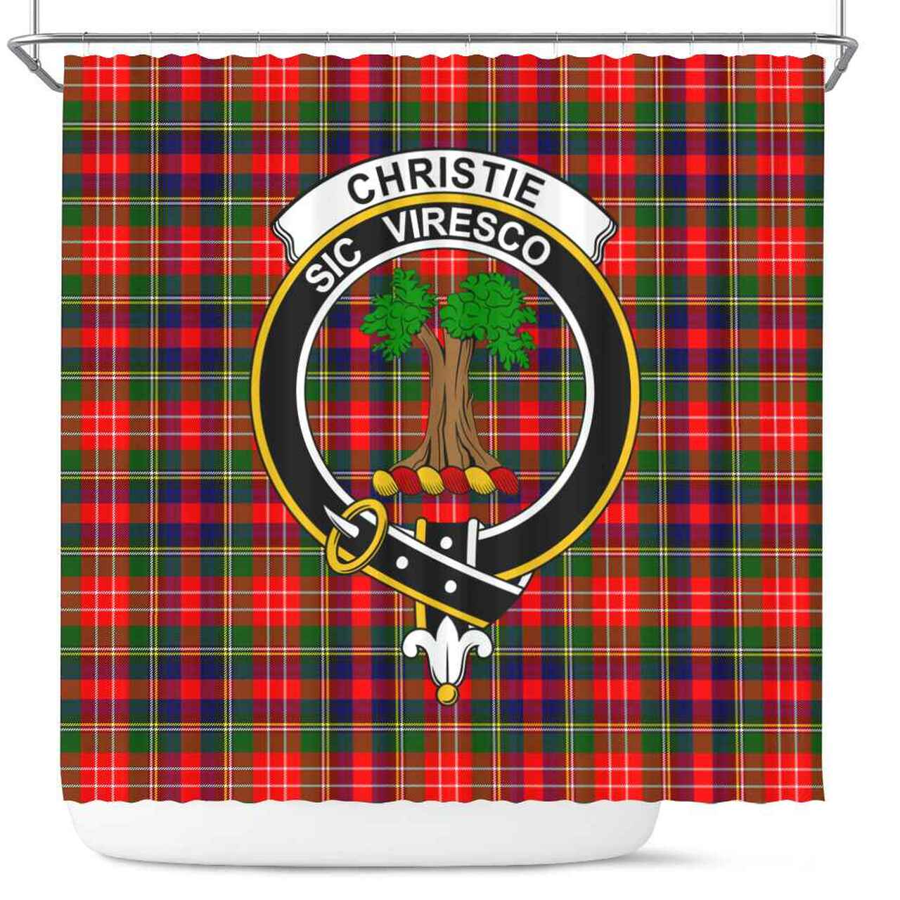 Christie Tartan Crest Shower Curtain