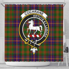 Cochrane Tartan Crest Shower Curtain